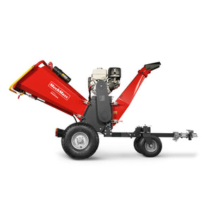 6 inch HONDA E-Start Gasoline Engine Powered 4 - Wheel Drum Wood Chipper with Taillight , B150