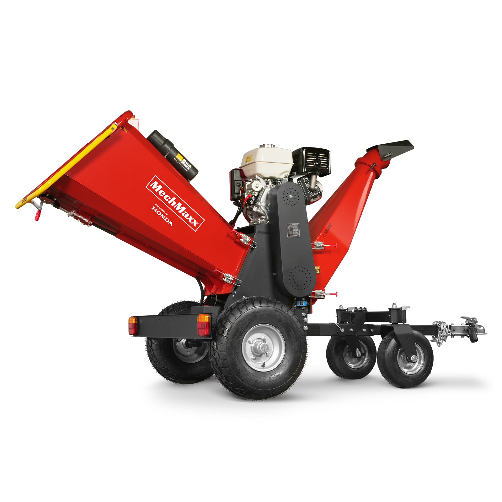 6 inch HONDA E-Start Gasoline Engine Powered 4 - Wheel Drum Wood Chipper with Taillight , B150