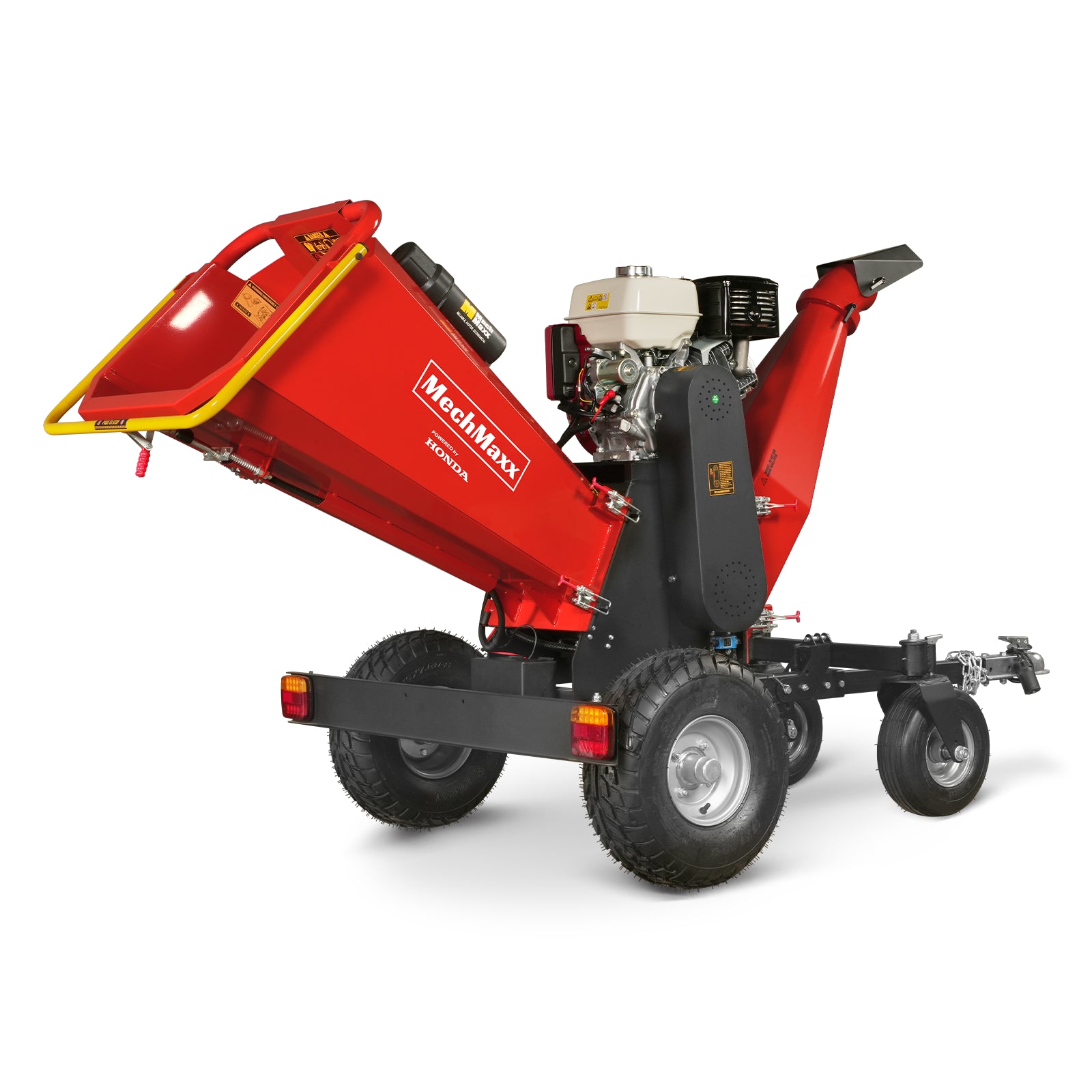 6 inch HONDA Gasoline Engine Powered 4 - Wheel Drum Wood Chipper with Taillight , B150