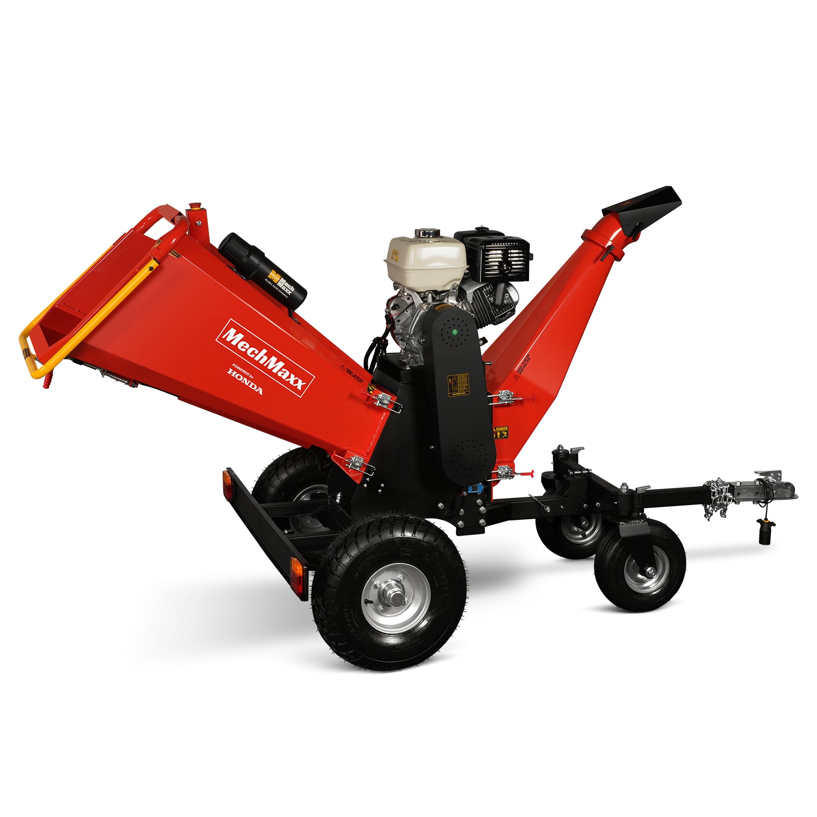 6 inch HONDA Gasoline Engine Powered 4 - Wheel Drum Wood Chipper with Taillight , B150