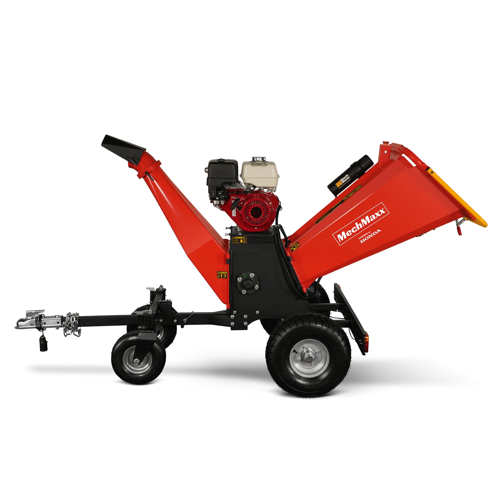 6 inch HONDA Gasoline Engine Powered 4 - Wheel Drum Wood Chipper with Taillight , B150