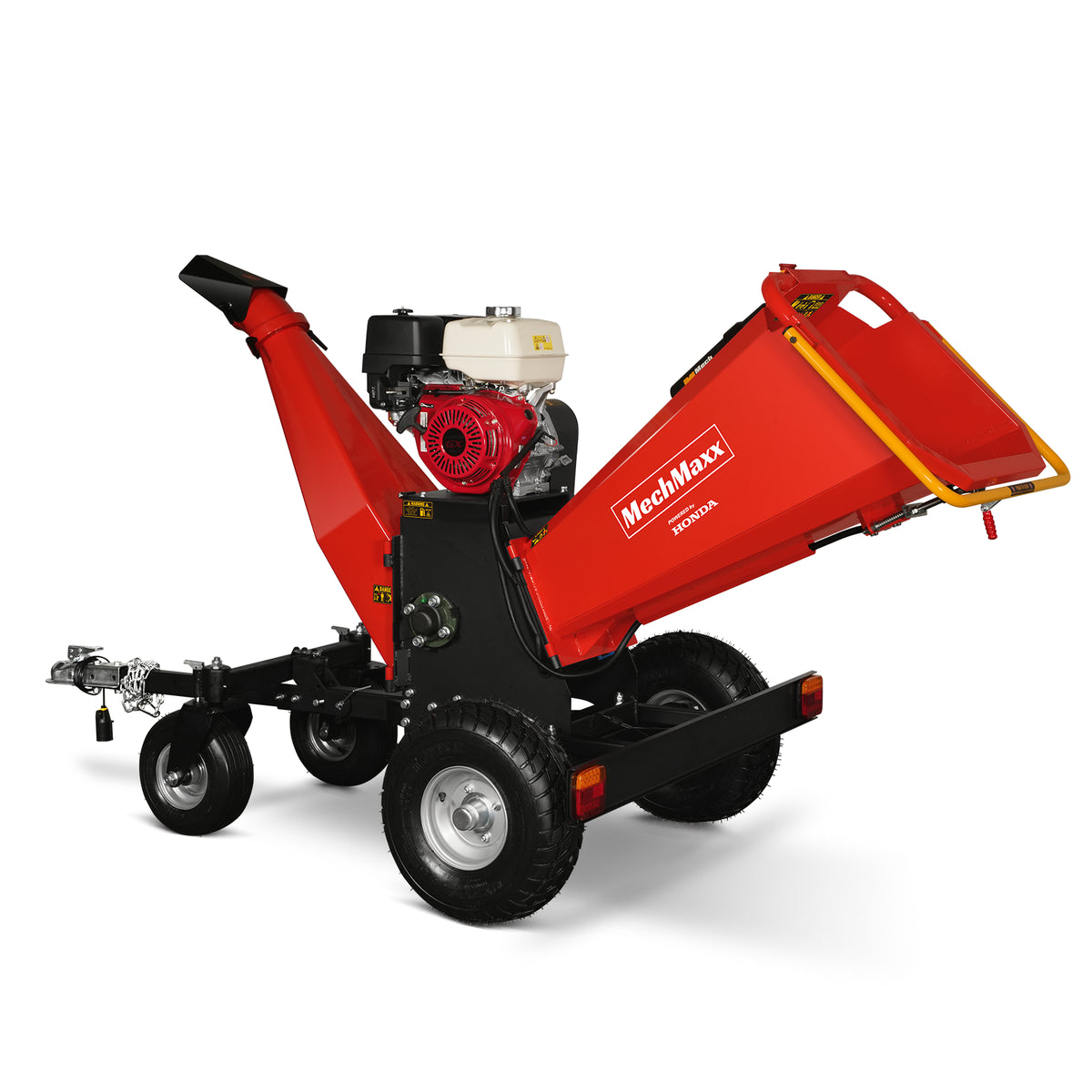 6 inch HONDA Gasoline Engine Powered 4 - Wheel Drum Wood Chipper with Taillight , B150