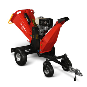 6 inch HONDA Gasoline Engine Powered 4 - Wheel Drum Wood Chipper with Taillight , B150