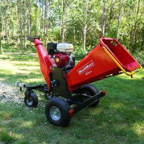 6 inch HONDA Gasoline Engine Powered 4 - Wheel Drum Wood Chipper with Taillight , B150