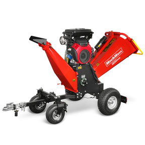 8 inch HONDA E-Start 688cc 22hp Gas Powered 4 - Wheel Drum Wood Chipper with Taillight , B200