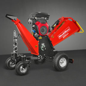 8 inch HONDA E-Start 688cc 22hp Gas Powered 4 - Wheel Drum Wood Chipper with Taillight , B200