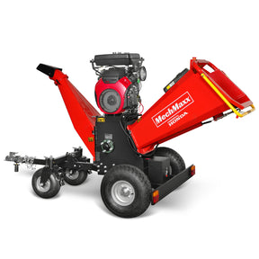 8 inch HONDA E-Start 688cc 22hp Gas Powered 4 - Wheel Drum Wood Chipper with Taillight , B200