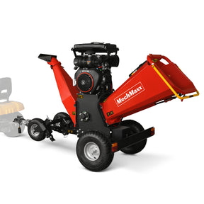 8 inch ZONSEN E-Start 1000cc 35hp Gas Powered 4 - Wheel Drum Wood Chipper with Taillight , B200