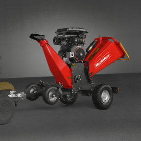 8 inch ZONSEN E-Start 1000cc 35hp Gas Powered 4 - Wheel Drum Wood Chipper with Taillight , B200