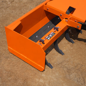 84" Box Blade Scraper with 7 Shanks 3 Point Hitch Tractor Attachment, BB84