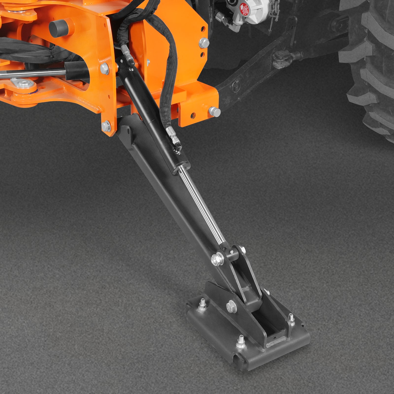 8' Tractor Backhoe Attachment with Mechanical Thumb,  15" Bucket,  ISO/SAE Switchable Controls,  Self-Contained Hydraulic System,  3 Point Hitch Cat.1 & 2,  20-100 HP,  BH760M