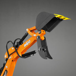 7' Tractor Backhoe Attachment with Hydraulic Thumb,  12" Bucket,  ISO/SAE Switchable Controls,  Self-Contained Hydraulic System,  3 Point Hitch Cat.1,  15-50 HP,  BH660H