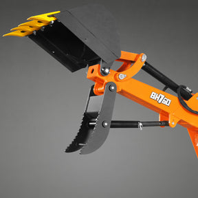 8' Tractor Backhoe Attachment with Mechanical Thumb,  15" Bucket,  ISO/SAE Switchable Controls,  Self-Contained Hydraulic System,  3 Point Hitch Cat.1 & 2,  20-100 HP,  BH760M