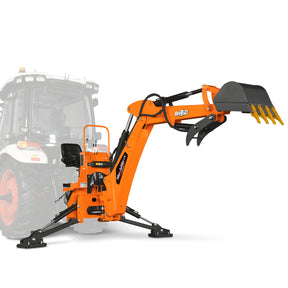 9' Tractor Backhoe Attachment with Hydraulic Thumb, 15" Bucket, Self-Contained Pump, BH860