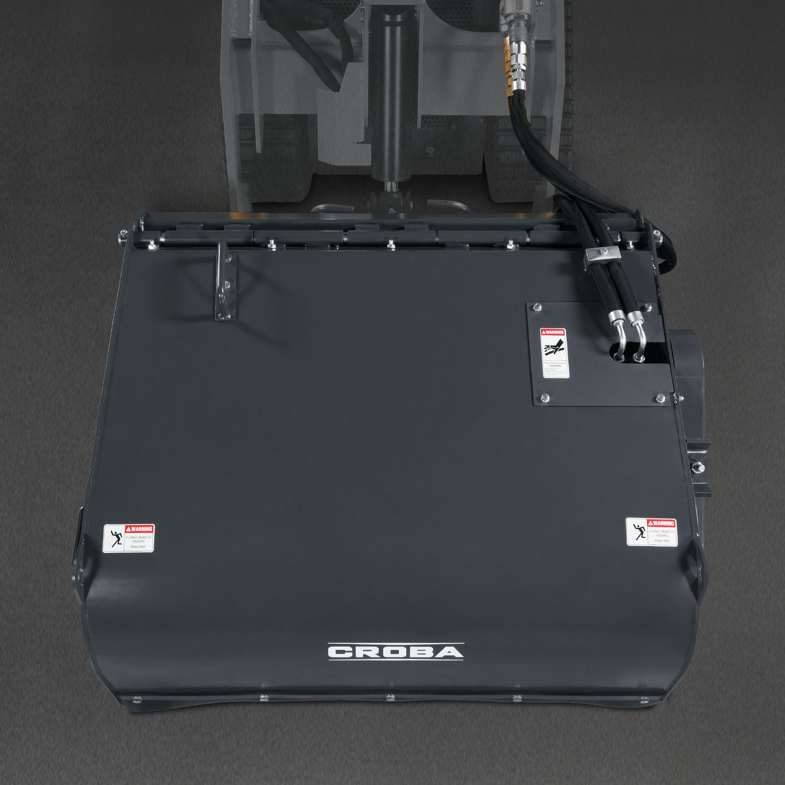 40'' Working Width Mini Skid Steer Box Broom Sweeper