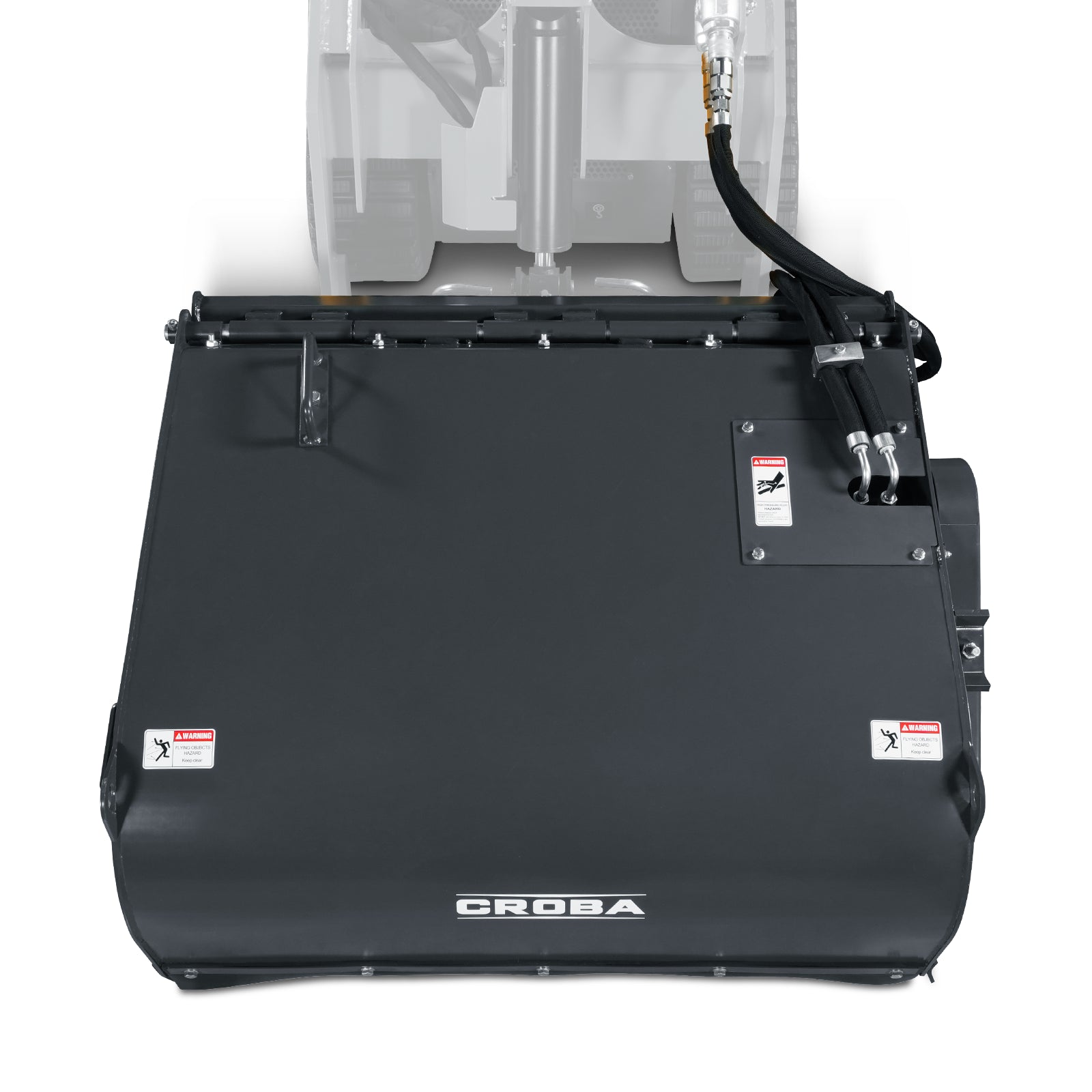 40'' Working Width Mini Skid Steer Box Broom Sweeper