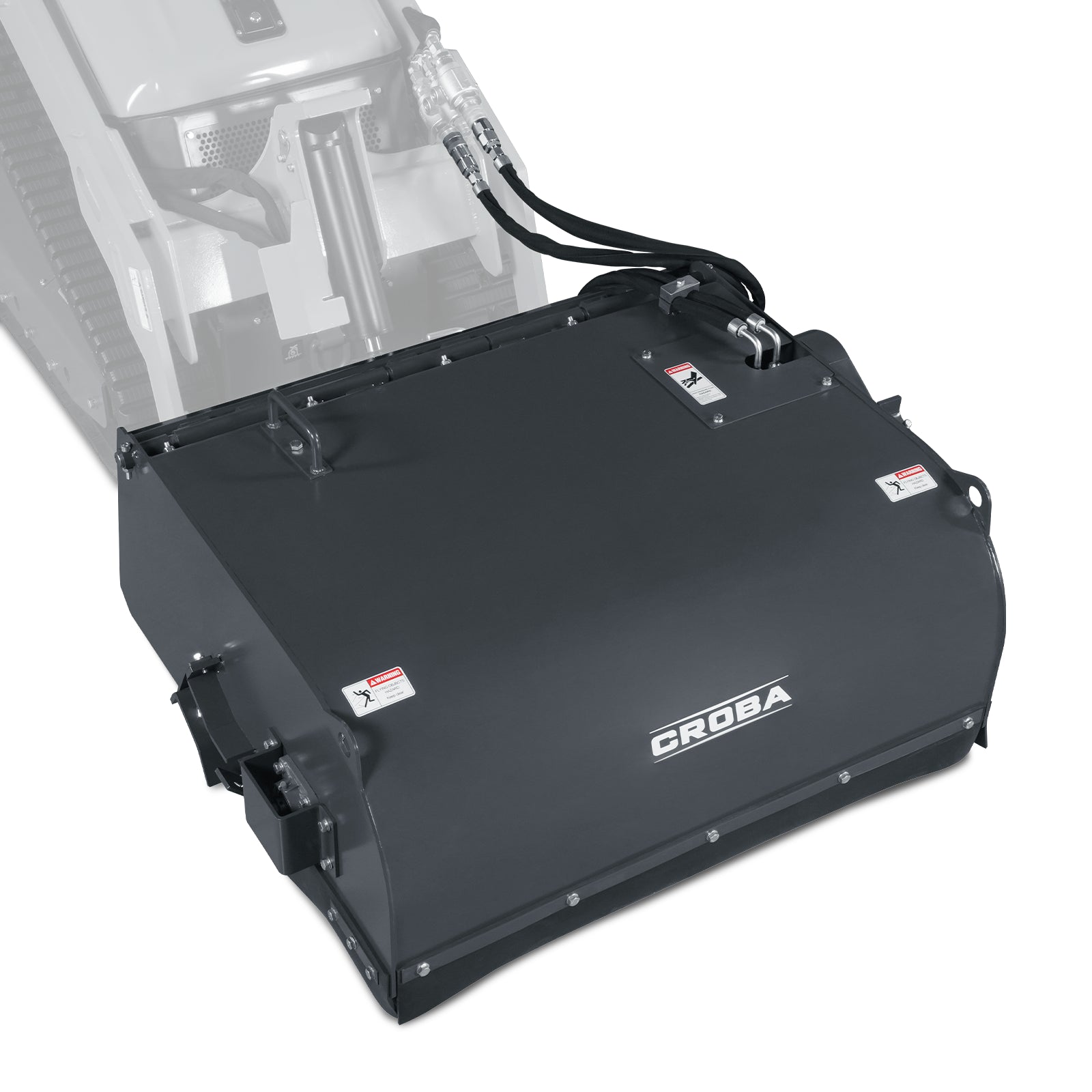 40'' Working Width Mini Skid Steer Box Broom Sweeper