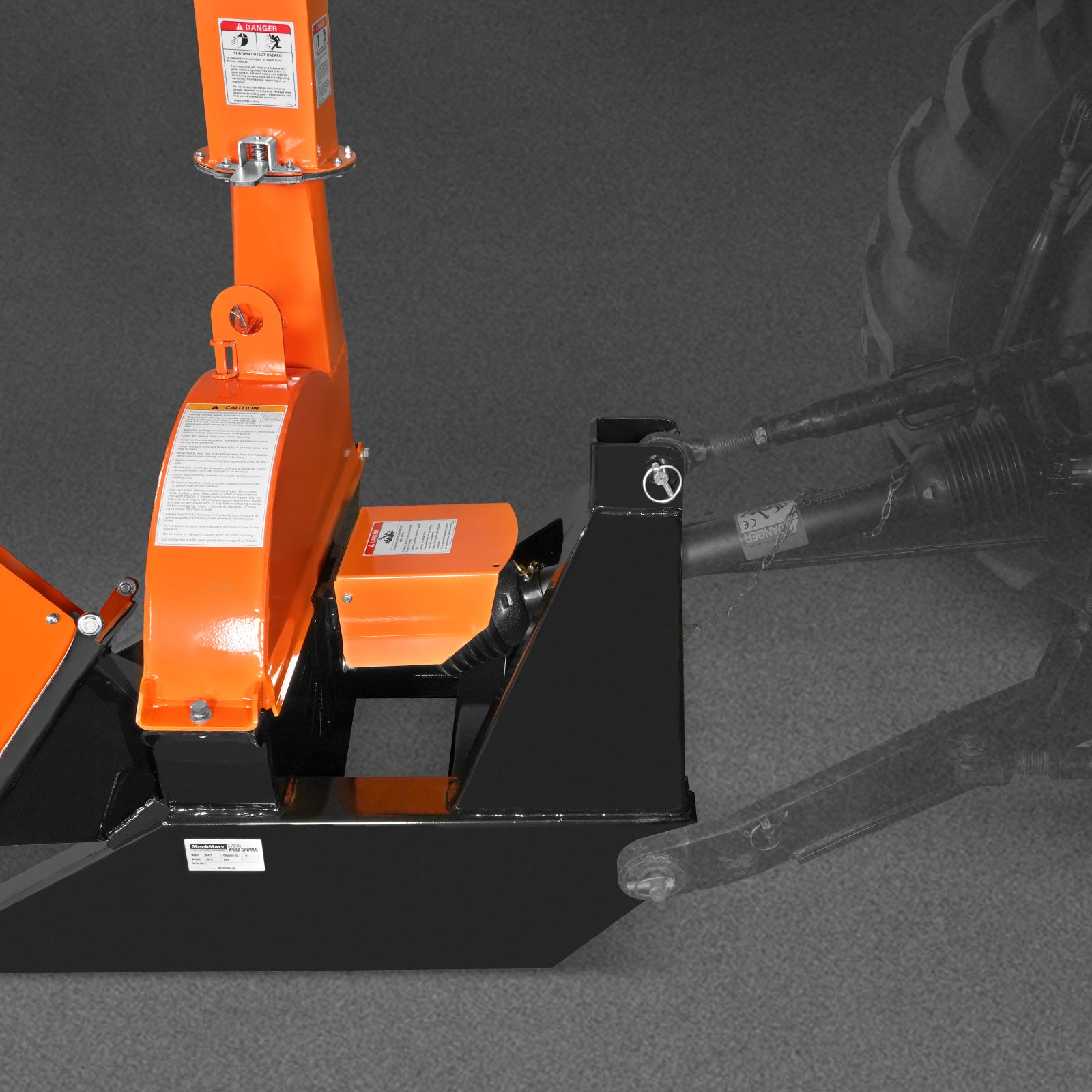 3 Point PTO Wood Chipper Attachment For Tractors Up To 45HP (PTO Shaft Included), BX42S