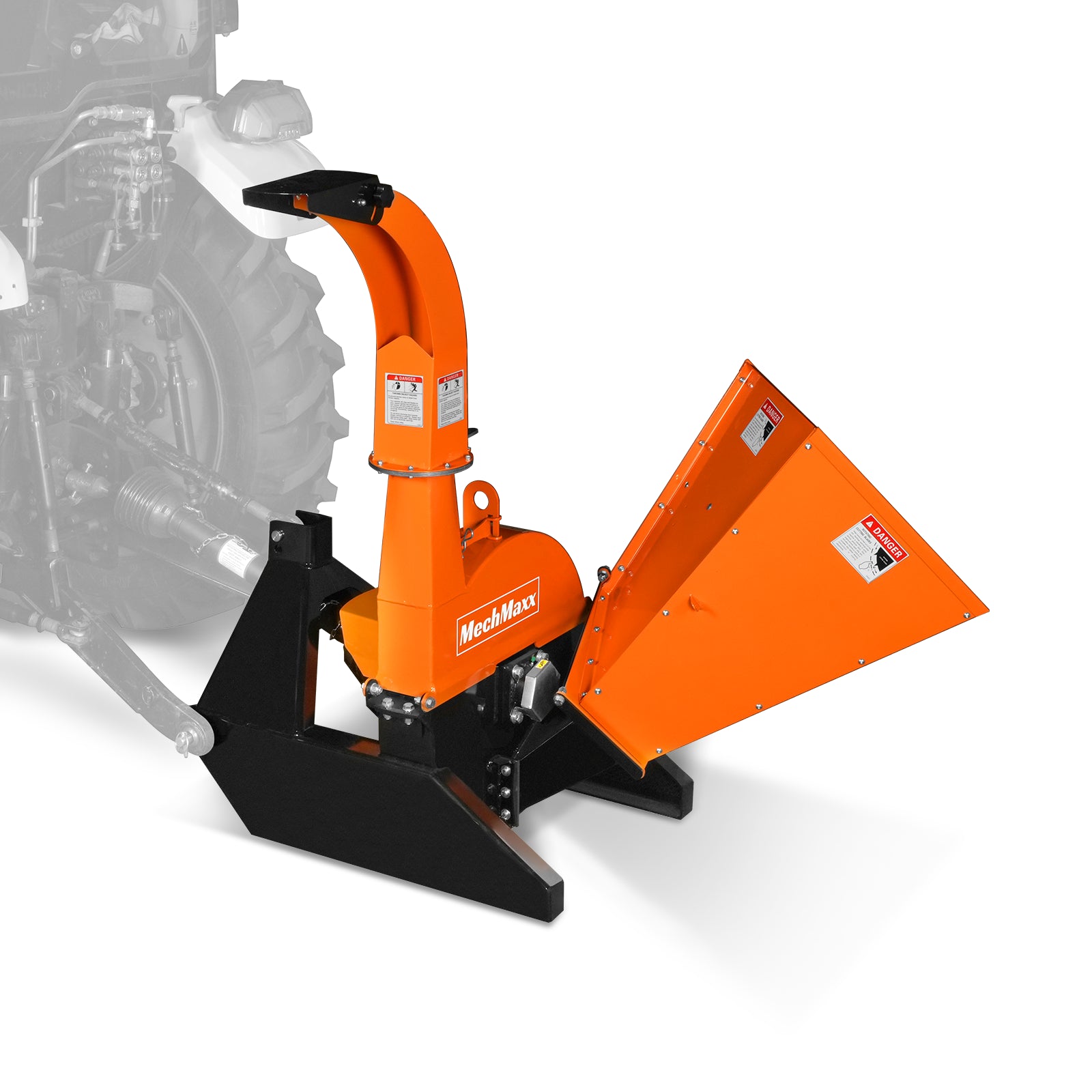 3 Point PTO Wood Chipper Attachment For Tractors Up To 45HP (PTO Shaft Included), BX42S