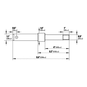 ( 1 Pack / 2 Sets ) Backhoe CAT 1 & 2 Lower Link Pin Set (for SKU: 150162, 150163, 150164)