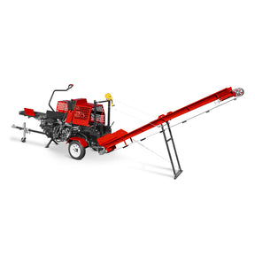 Firewood Log Splitter Processor Conveyor, 20ton Splitting Force 24" x 15" Log Capacity, 18" STIHL Chainsaw, HLS20