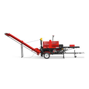 Firewood Log Splitter Processor Conveyor, 20ton Splitting Force 24" x 15" Log Capacity, 18" STIHL Chainsaw, HLS20