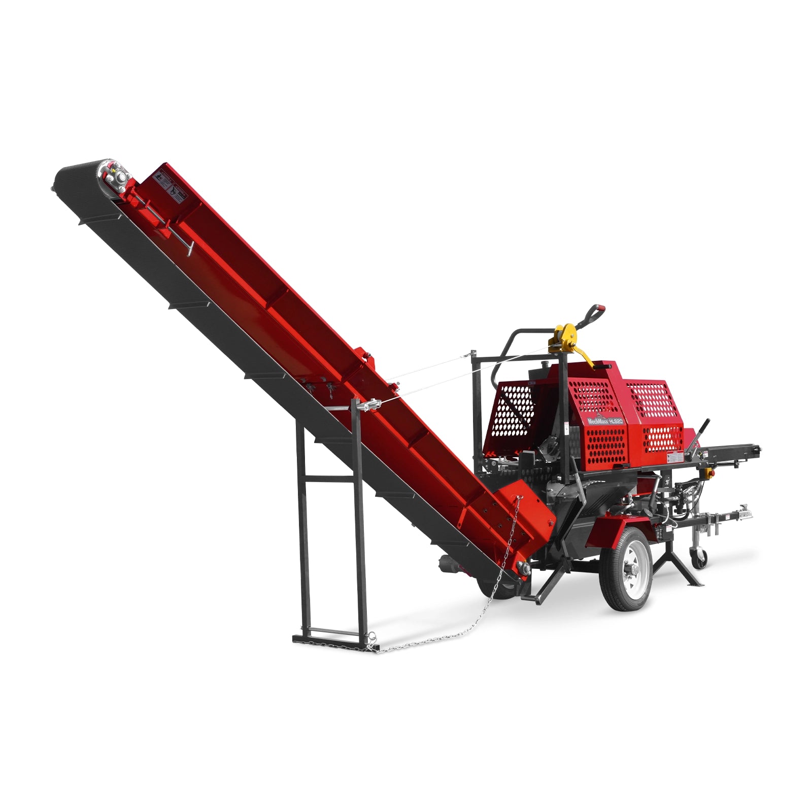 Firewood Log Splitter Processor Conveyor, 20ton Splitting Force 24" x 15" Log Capacity, 18" STIHL Chainsaw, HLS20