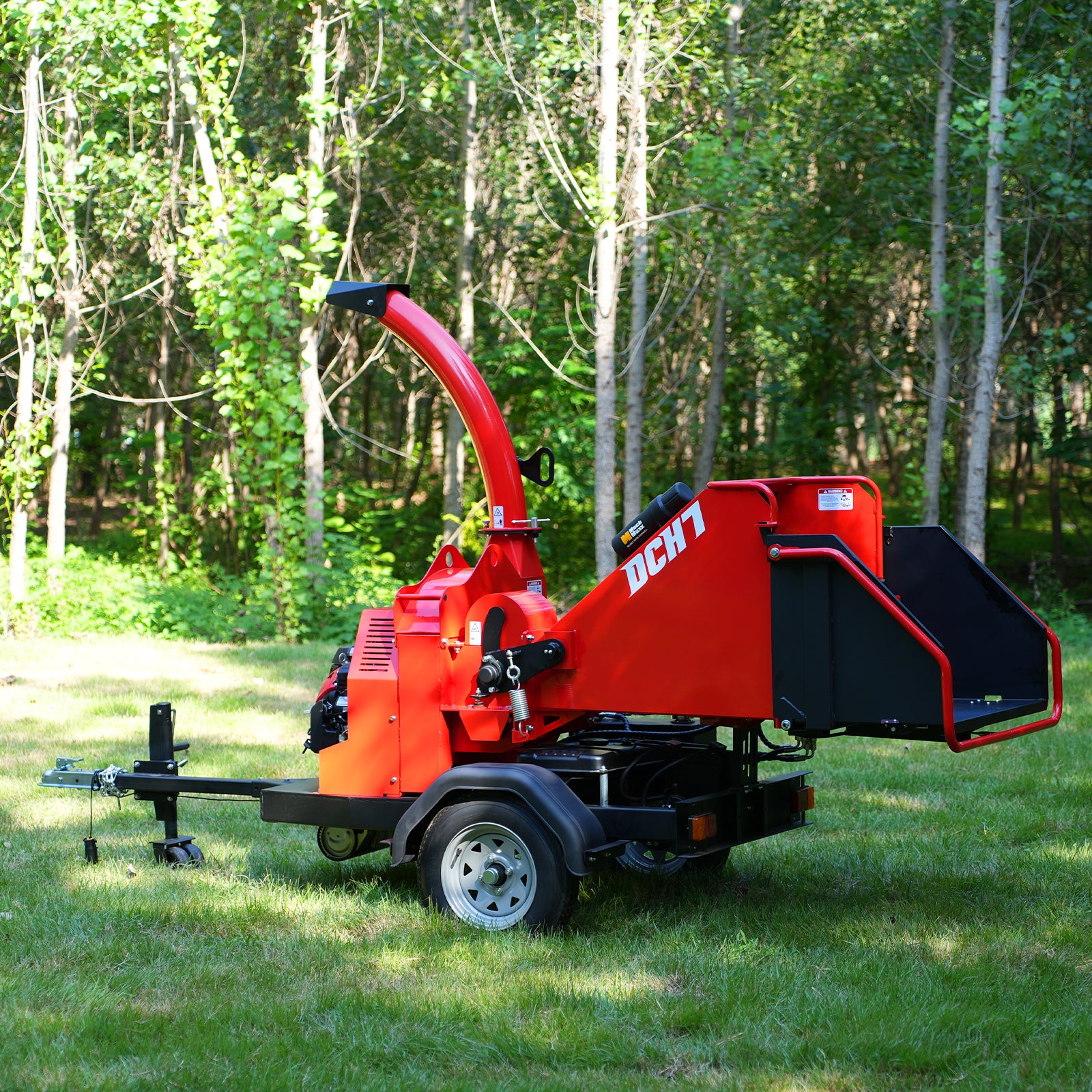 HONDA GX690 22HP 688cc Twin Cylinder Gasoline Engine Powered 7” Hydraulic Feeding Wood Chipper, DCH7