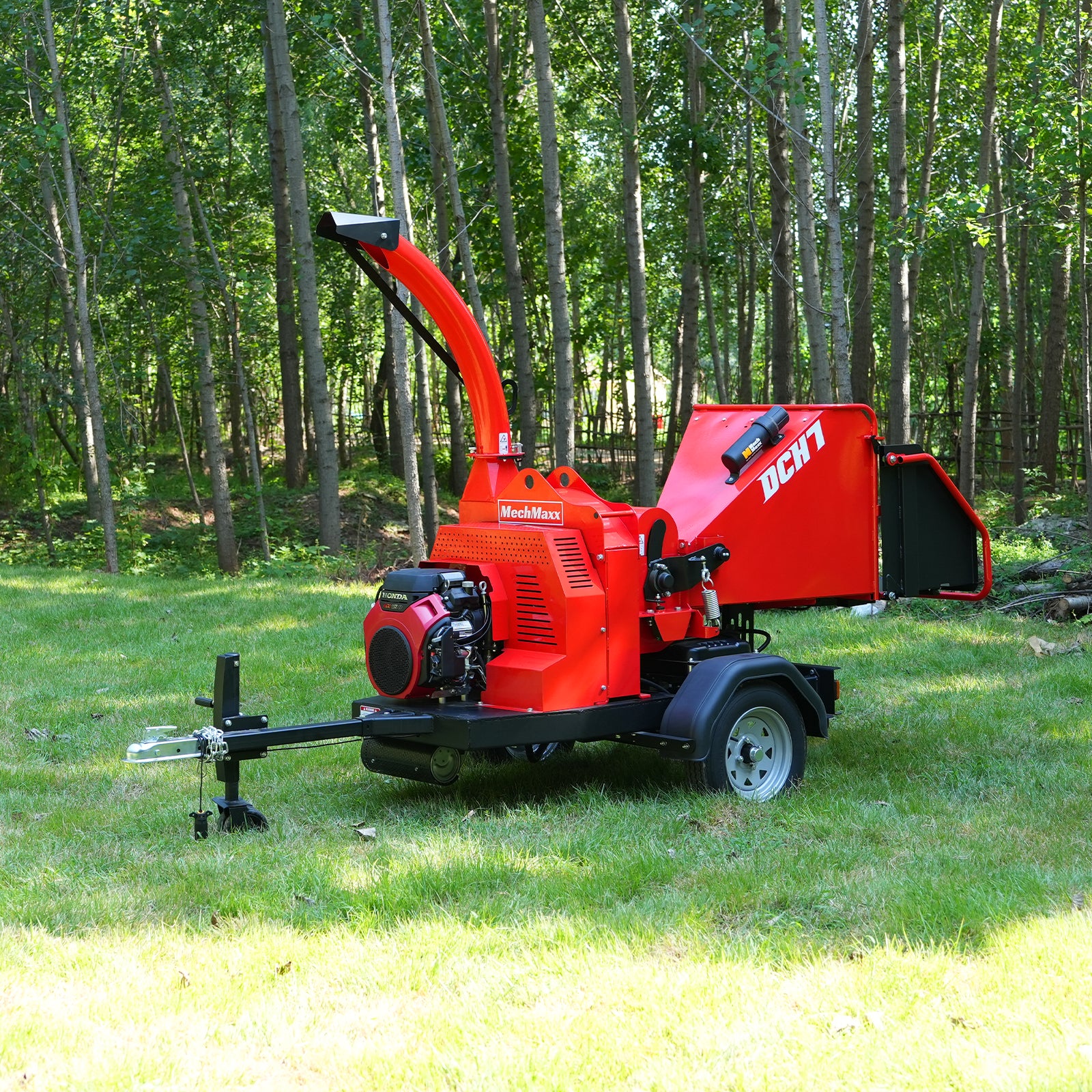 HONDA GX690 22HP 688cc Twin Cylinder Gasoline Engine Powered 7” Hydraulic Feeding Wood Chipper, DCH7