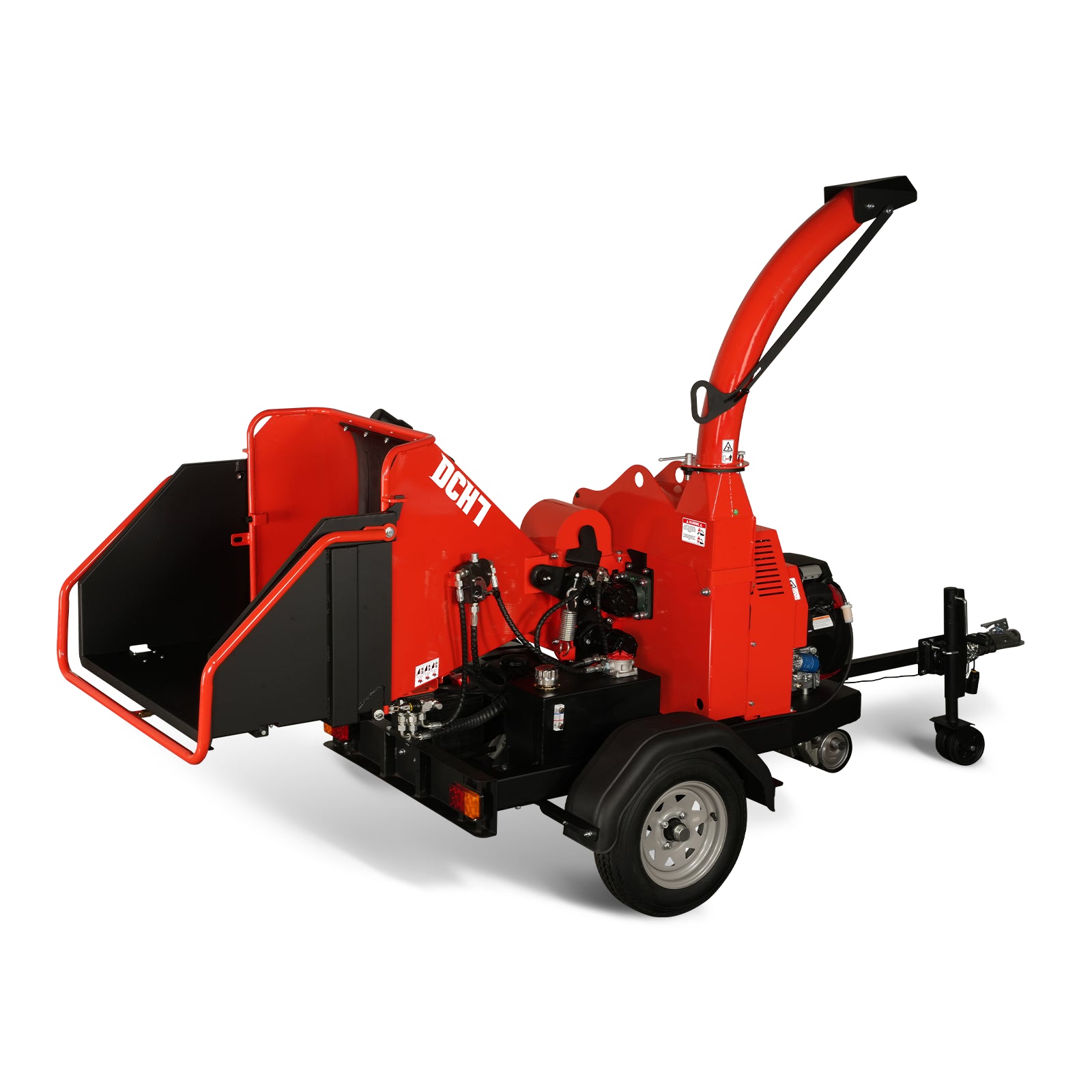 HONDA GX690 22hp 688cc Twin Cylinder Gasoline Engine Powered 7'' Hydraulic Feeding Wood Chipper, DCH7