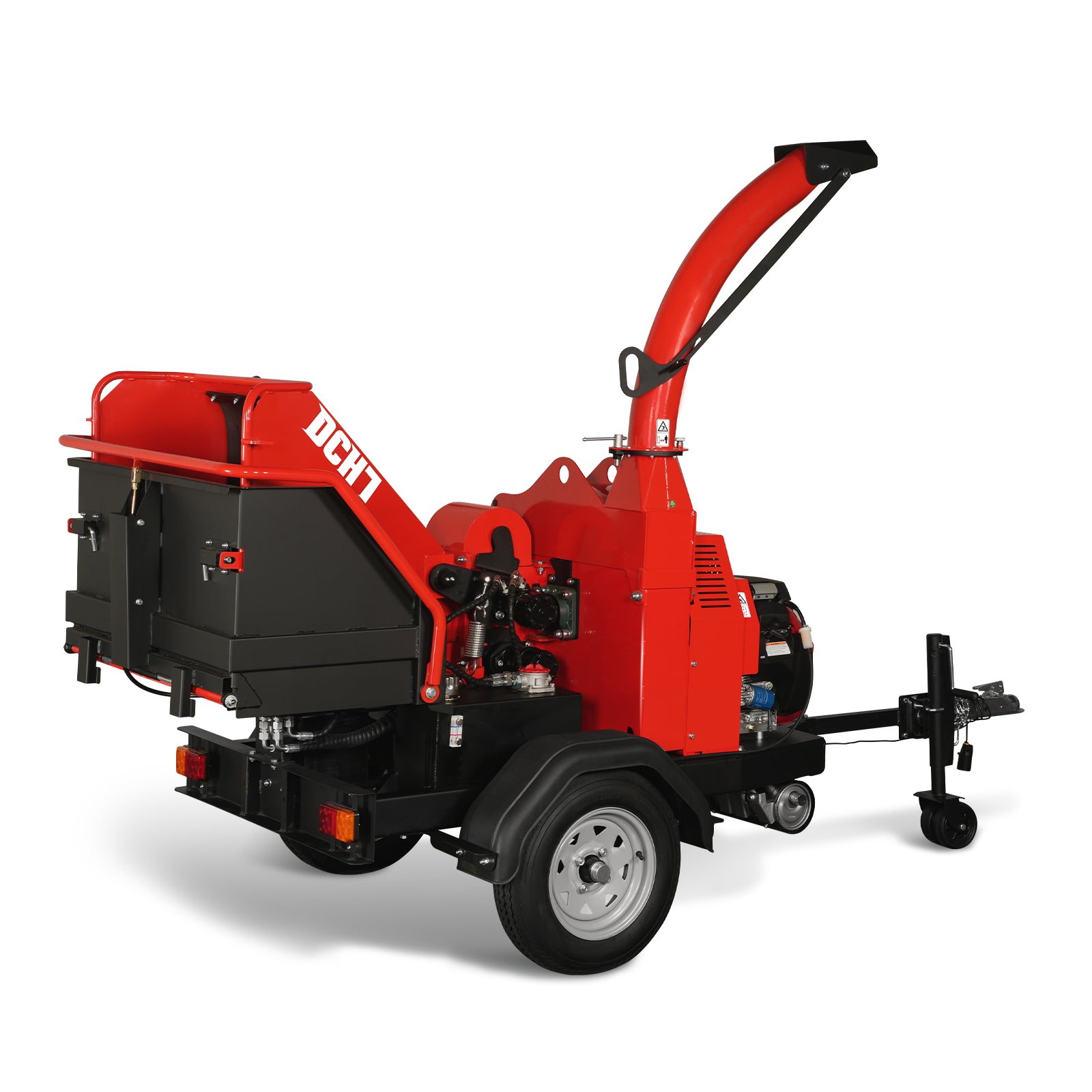 HONDA GX690 22hp 688cc Twin Cylinder Gasoline Engine Powered 7'' Hydraulic Feeding Wood Chipper, DCH7