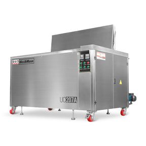 207 Gal / 785L Heavy Duty Industrial Ultrasonic Parts Washer, 28kHz 96 Transducers, Oil Skimmer, SS304 Tank, 22kW Heater, 208–240V 3 Phase Power