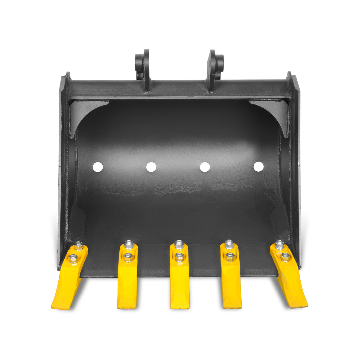 20" Backhoe Bucket without Pins, 5-Carbon Steel Teeth (for SKU: 150162, 150163, 150164, 201162, 201163, 201164)