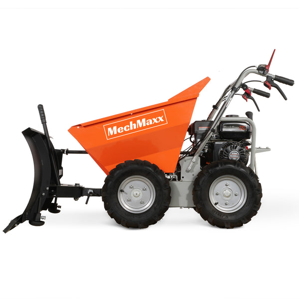 660lbs Capacity 7HP Gas Powered Wheelbarrow Cart with Snow Shovel