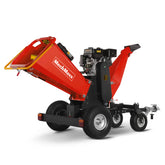 6 inch DUCAR E-Start 420cc 15hp Gas Powered 4 - Wheel Drum Wood Chipper with Taillight , B150