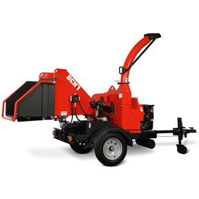 25hp 713cc Twin Cylinder DUCAR Petrol Engine 7'' Hydraulic Feeding Wood Chipper, DCH7