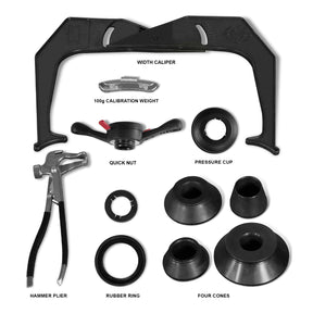 10-24" Rim Wheel Balancer Car Tire Balancing Machine 40 mm Shaft with Foot Pedal Brake, Laser Guided and LED Illuminator, WB857