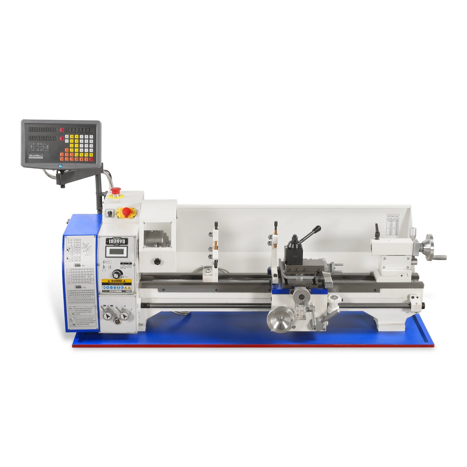 1.5'' Spindle Bore Metal Lathe Machine with DRO and Wedge Type Quick Change Tool Post(QCTP), 10'' x 30'' High Precision Benchtop 0-2000 RPM Variable Speed Metal Working Machine 1.5HP Small Lathe without Stand 1030VDW