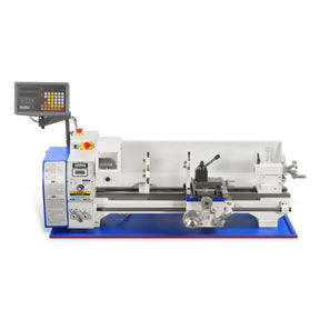 1.5'' Spindle Bore Metal Lathe Machine with DRO and Wedge Type Quick Change Tool Post(QCTP), 10'' x 30'' High Precision Benchtop 0-2000 RPM Variable Speed Metal Working Machine 1.5HP Small Lathe without Stand 1030VDW
