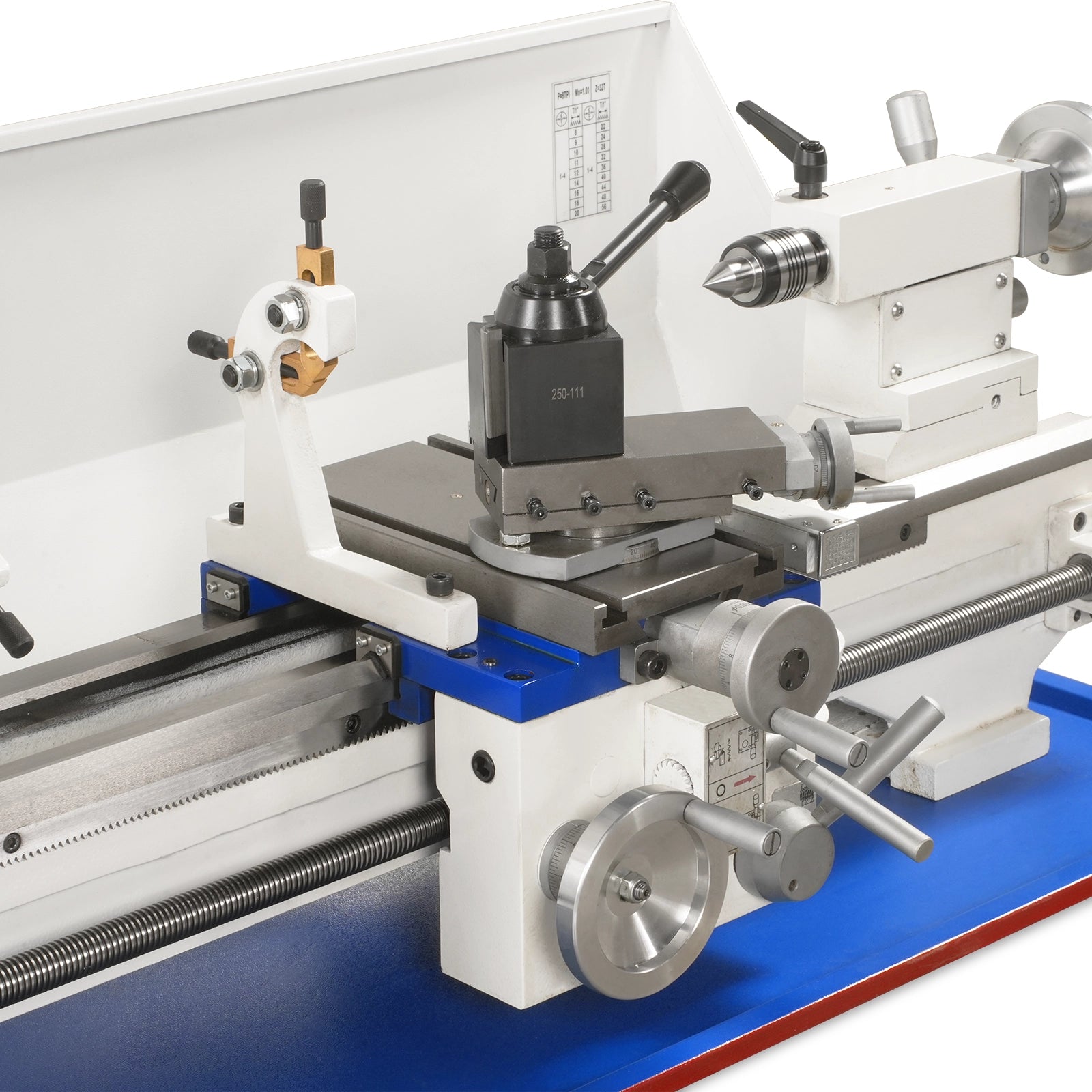 1.5'' Spindle Bore Metal Lathe Machine with DRO and Wedge Type Quick Change Tool Post(QCTP), 10'' x 30'' High Precision Benchtop 0-2000 RPM Variable Speed Metal Working Machine 1.5HP Small Lathe without Stand 1030VDW