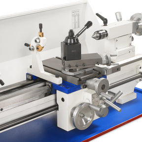 1.5'' Spindle Bore Metal Lathe Machine with DRO and Wedge Type Quick Change Tool Post(QCTP), 10'' x 30'' High Precision Benchtop 0-2000 RPM Variable Speed Metal Working Machine 1.5HP Small Lathe without Stand 1030VDW