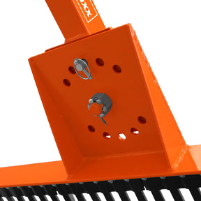 72" Landscape Rake with 36 Tines 3 Point Hitch Tractor Attachment, LR72