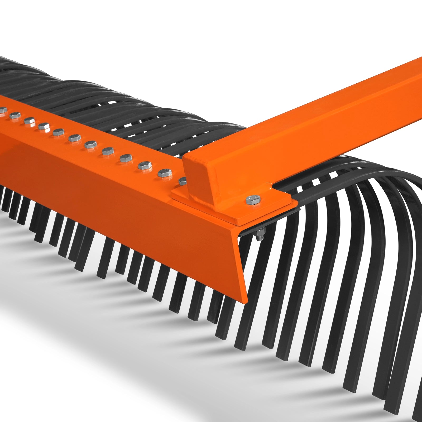 72" Landscape Rake with Bolt-On Wheels & 36 Tines 3 Point Hitch Tractor Attachment, LR72W