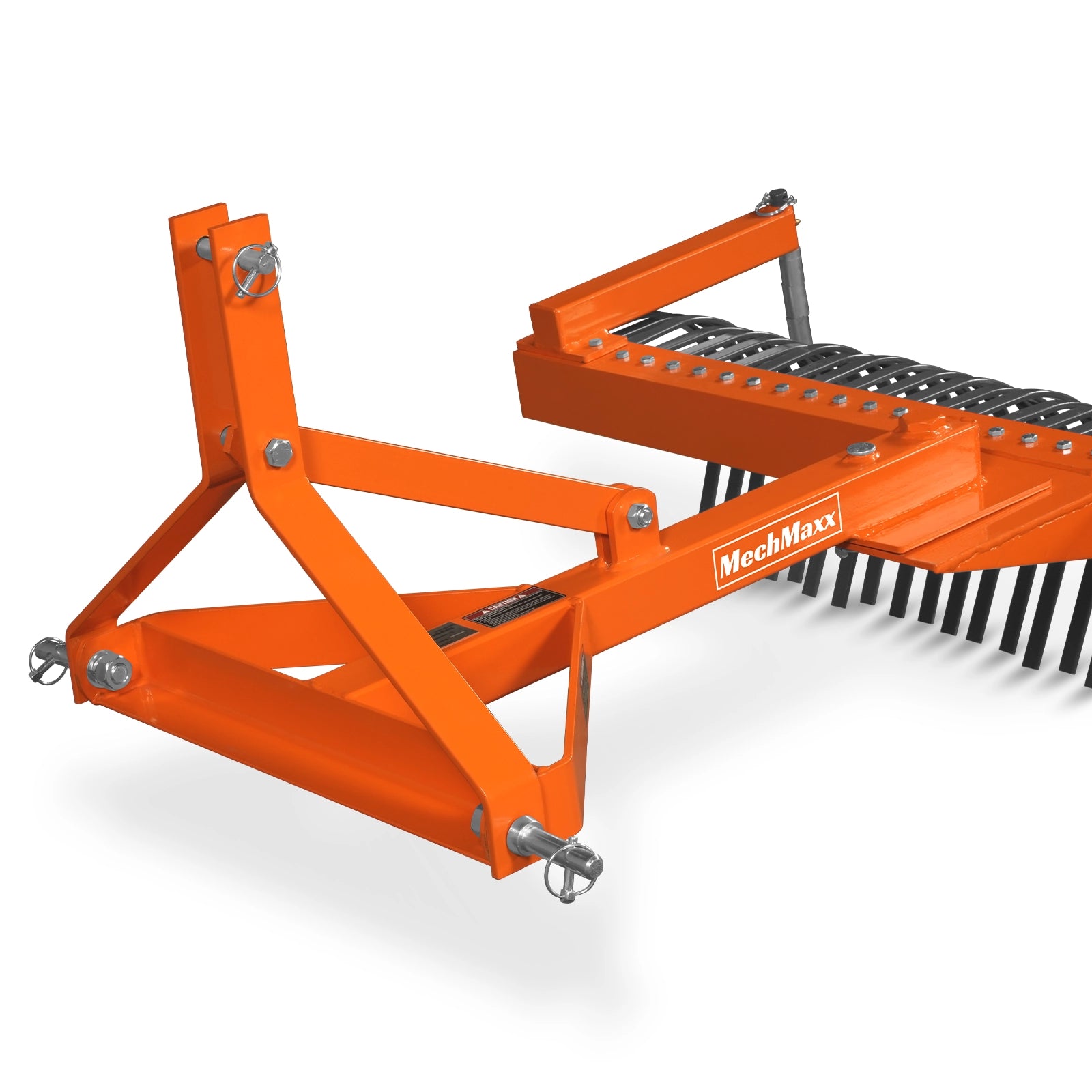 72" Landscape Rake with Bolt-On Wheels & 36 Tines 3 Point Hitch Tractor Attachment, LR72W