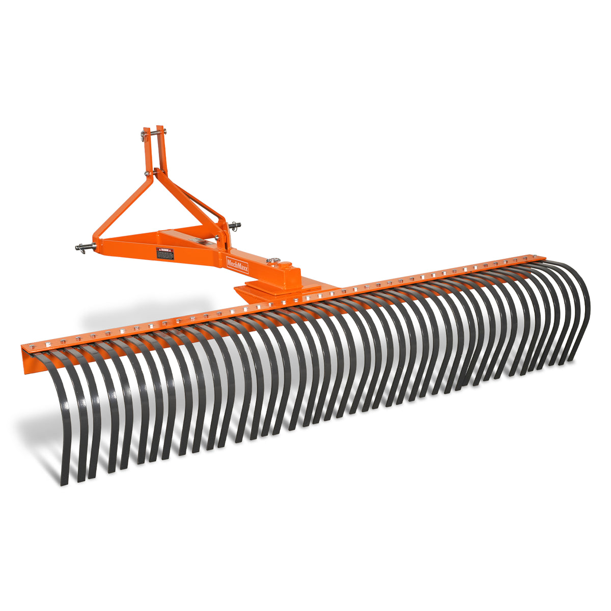 84" Landscape Rake with 42 Tines 3 Point Hitch Tractor Attachment, LR84