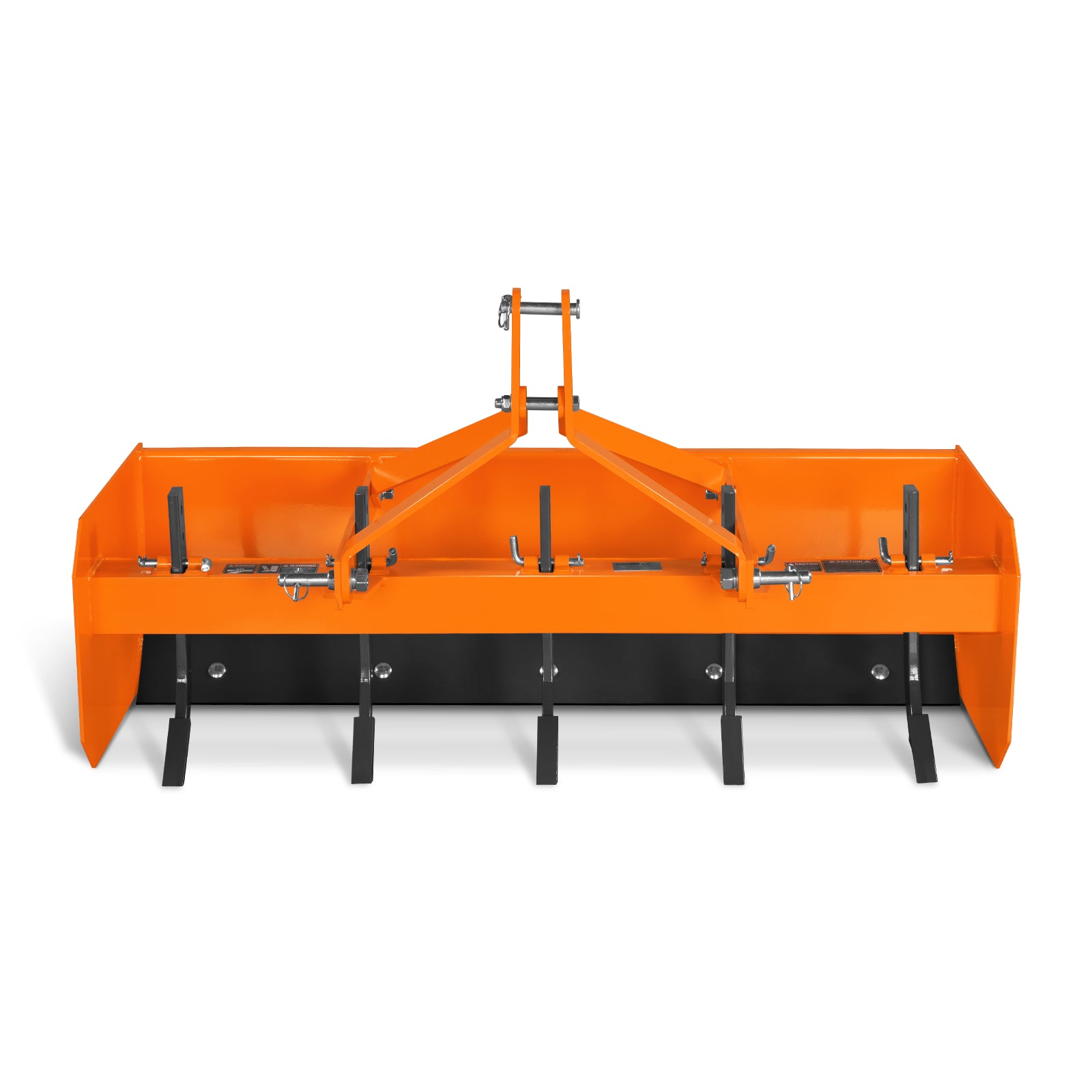 60" Box Blade Scraper with 5 Shanks 3 Point Hitch Tractor Attachment, BB60