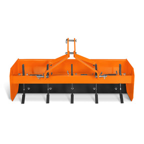 60" Box Blade Scraper with 5 Shanks 3 Point Hitch Tractor Attachment, BB60