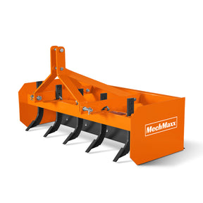60" Box Blade Scraper with 5 Shanks 3 Point Hitch Tractor Attachment, BB60