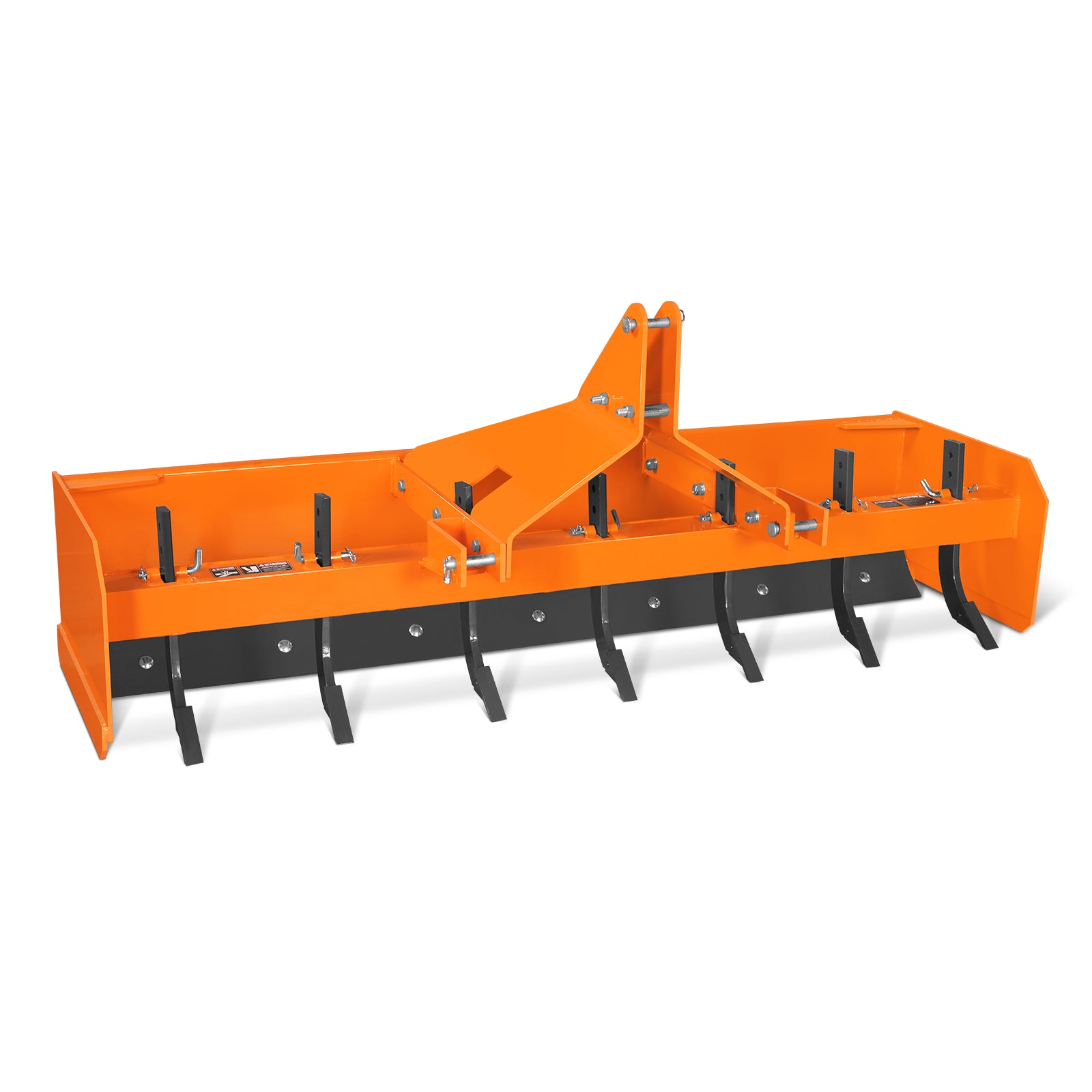84" Box Blade Scraper with 7 Shanks 3 Point Hitch Tractor Attachment, BB84