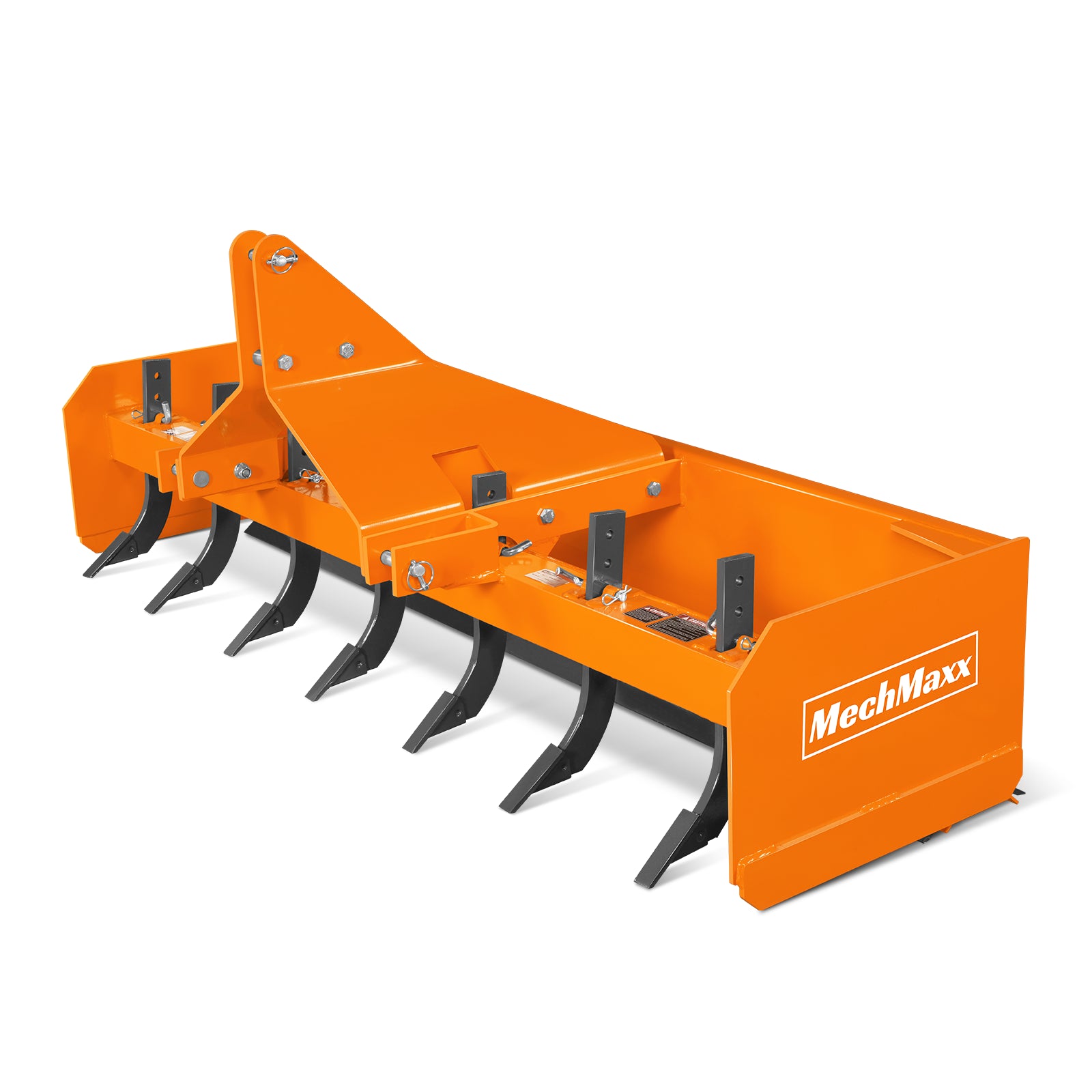 84" Box Blade Scraper with 7 Shanks 3 Point Hitch Tractor Attachment, BB84